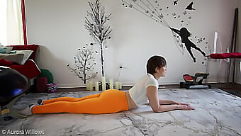 European Yoga Instructor With Shaved Pussy And Perfect Ass