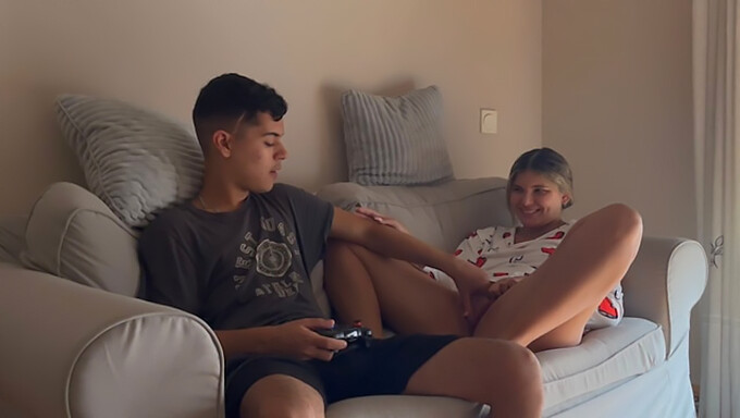 Stepsister Interferes With Gaming, Demands Sexual Satisfaction First