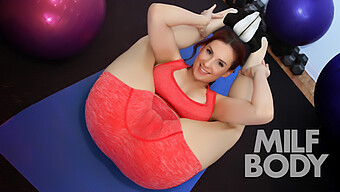 Fitness Coach Mounts Dildo On Exercise Ball And Invites Kelly Caprice For A Wild Ride