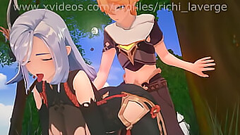 Uma Coleção De Garotas 3d Sem Censura Em Lingerie E Meias De Genshin Impact, Naruto E Muito Mais